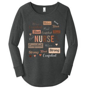 Black Nurse Black History Melanin Afro Woman Nursing Women's Perfect Tri Tunic Long Sleeve Shirt