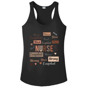 Black Nurse Black History Melanin Afro Woman Nursing Ladies PosiCharge Competitor Racerback Tank