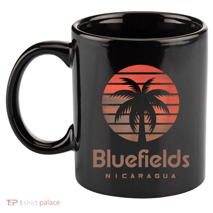Bluefields Nicaragua 11oz C Handle Ceramic Mug