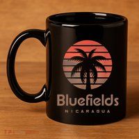 Bluefields Nicaragua 11oz C Handle Ceramic Mug