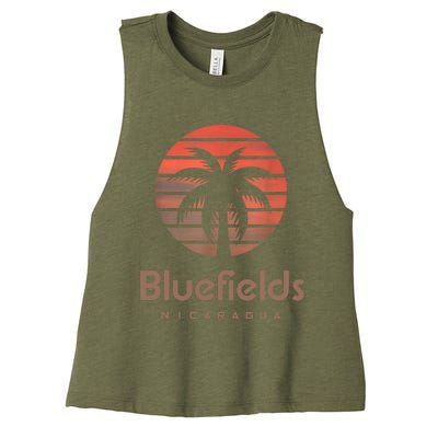 Bluefields Nicaragua Women's Racerback Cropped Tank