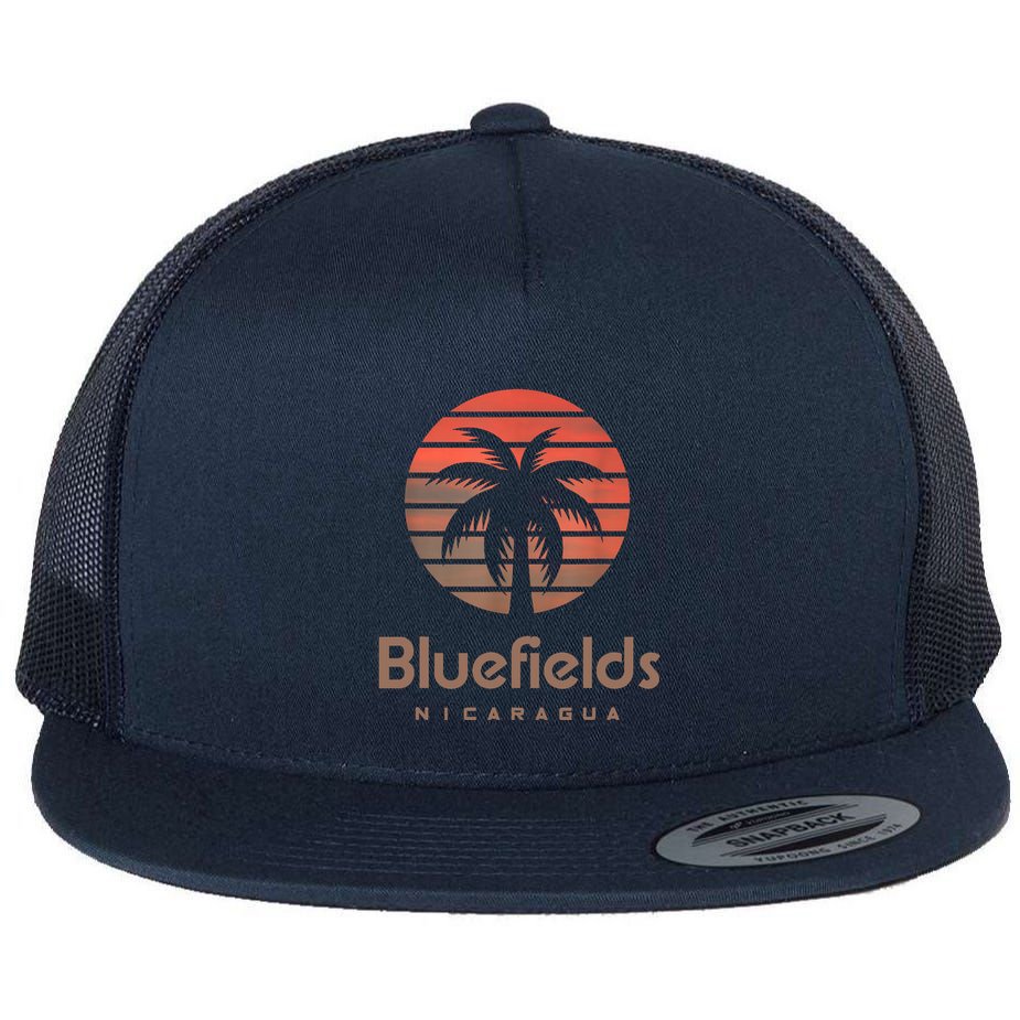 Bluefields Nicaragua Flat Bill Trucker Hat