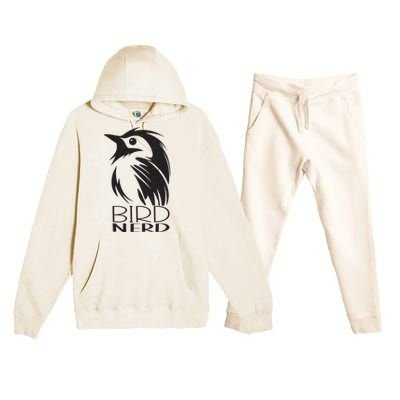 Bird Nerd Bird Watching Birdwatching And Birding Lover Premium Hooded Sweatsuit Set