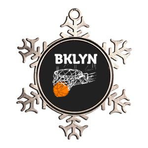 Brooklyn NYC Basketball Net Gift Funny New York City Metallic Star Ornament