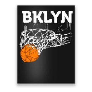 Brooklyn NYC Basketball Net Gift Funny New York City Poster