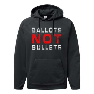 Ballots Not Bullets Performance Fleece Hoodie