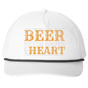 Beer Never Broke My Heart Funny Drinking Snapback Five-Panel Rope Hat