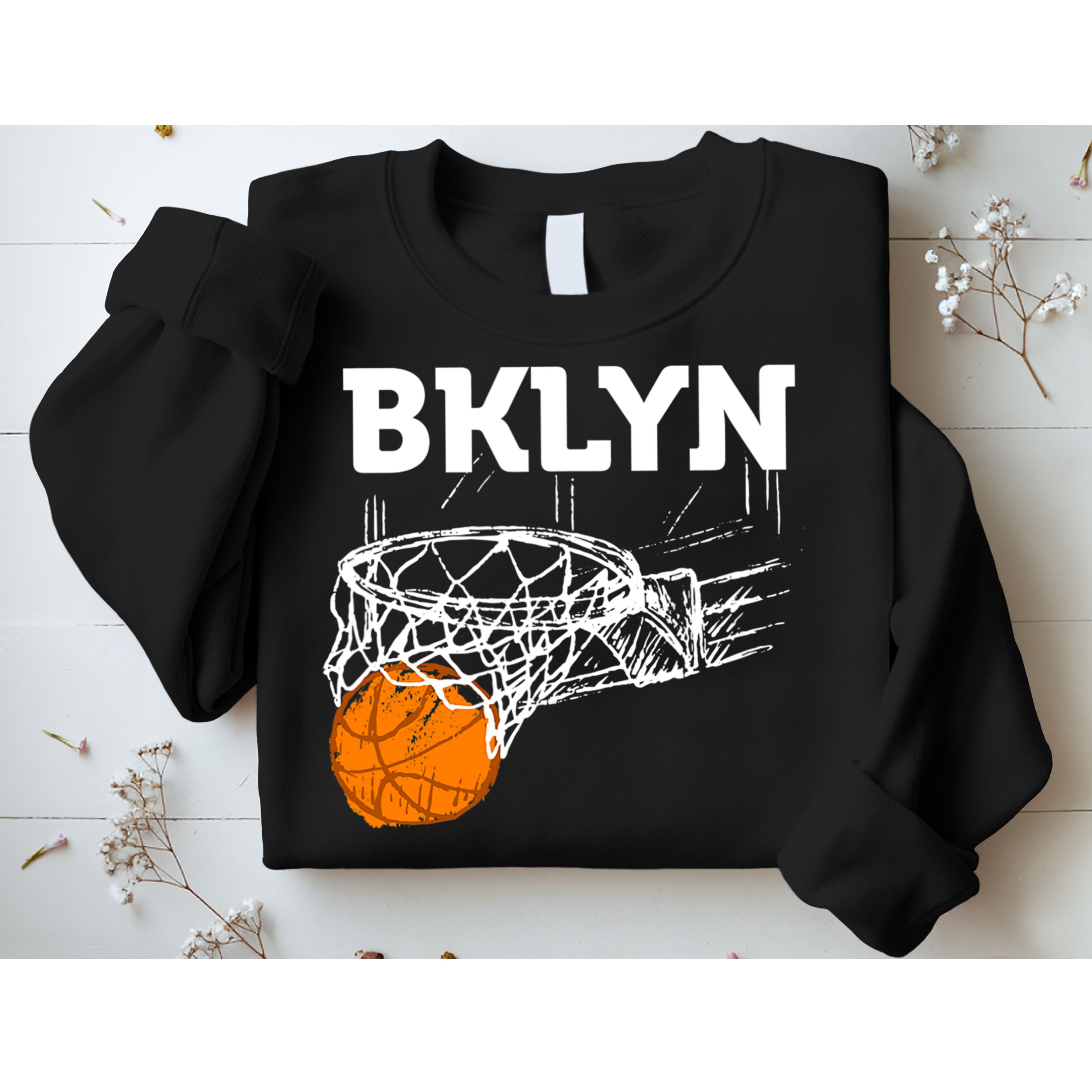 Brooklyn NYC Basketball Net Gift Funny New York City Sweatshirt