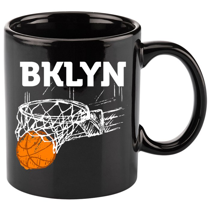 Brooklyn NYC Basketball Net Gift Funny New York City 11oz C Handle Ceramic Mug