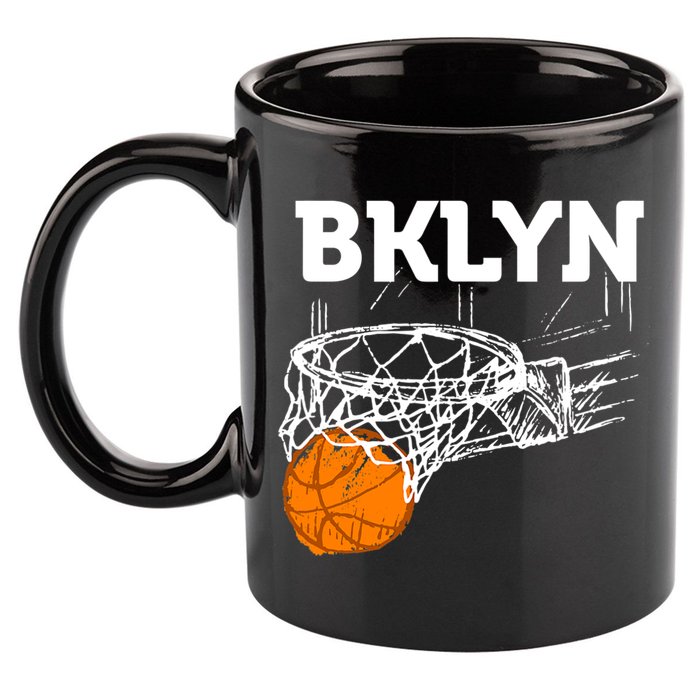 Brooklyn NYC Basketball Net Gift Funny New York City 11oz C Handle Ceramic Mug