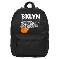 Brooklyn NYC Basketball Net Gift Funny New York City 16 in Basic Backpack