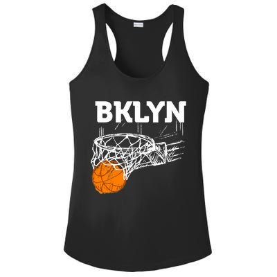 Brooklyn NYC Basketball Net Gift Funny New York City Ladies PosiCharge Competitor Racerback Tank