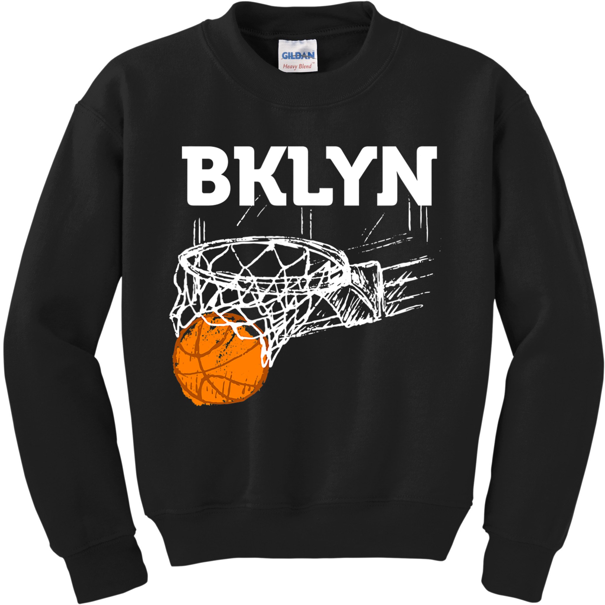 Brooklyn NYC Basketball Net Gift Funny New York City Kids Sweatshirt