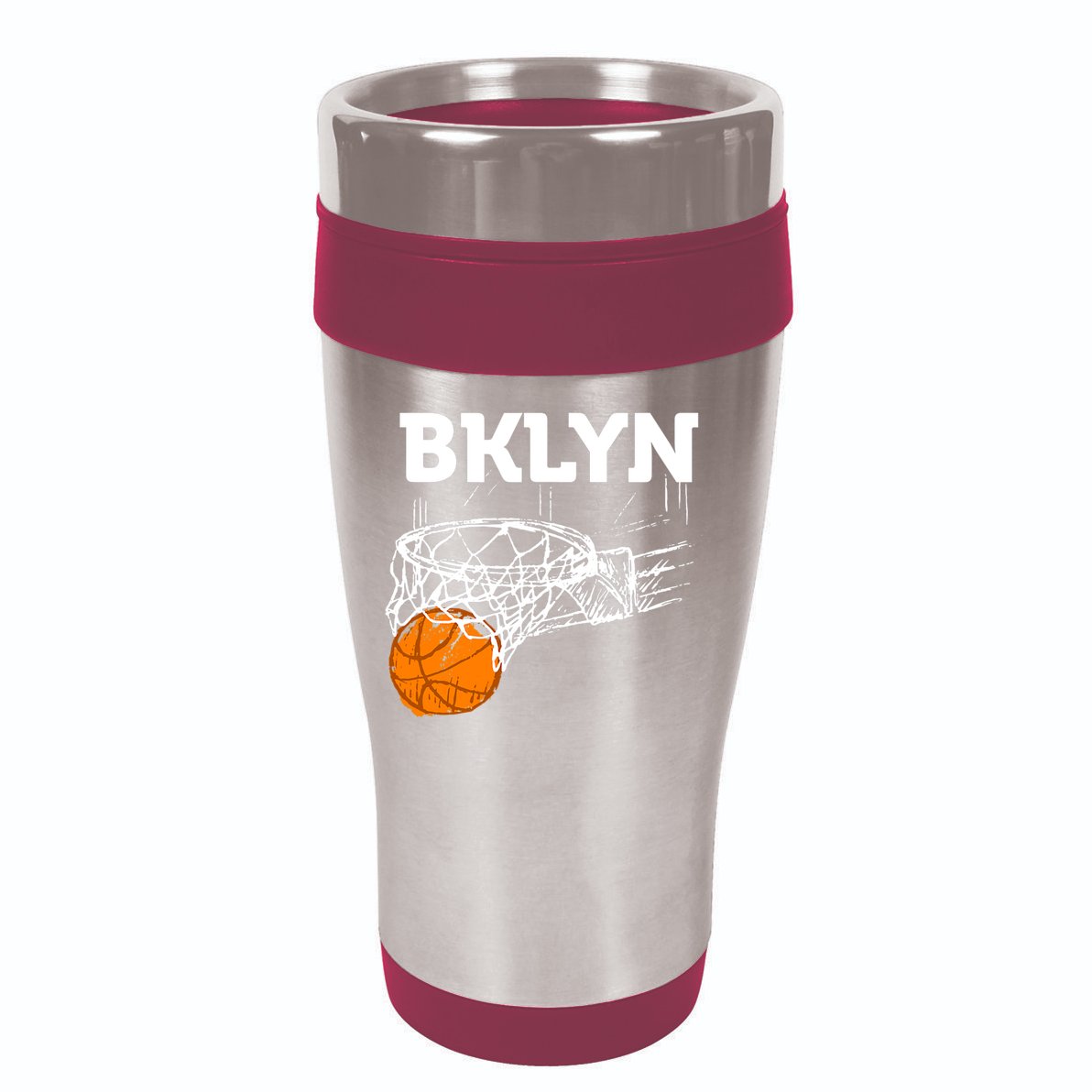 Brooklyn NYC Basketball Net Gift Funny New York City 16oz Travel Tumbler
