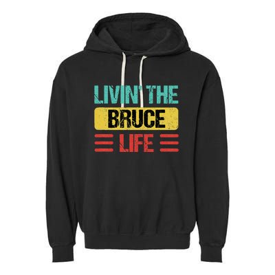 Bruce Name Garment-Dyed Fleece Hoodie