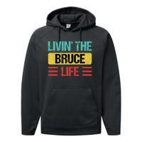 Bruce Name Performance Fleece Hoodie