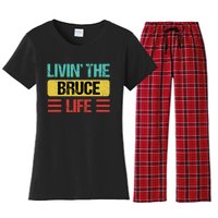 Bruce Name Women's Flannel Pajama Set