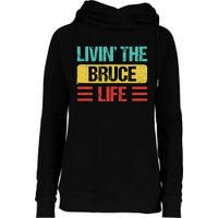 Bruce Name Womens Funnel Neck Pullover Hood