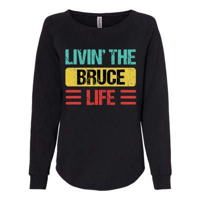 Bruce Name Womens California Wash Sweatshirt