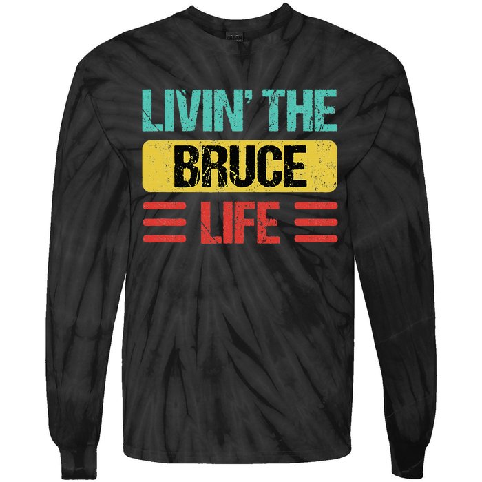 Bruce Name Tie-Dye Long Sleeve Shirt