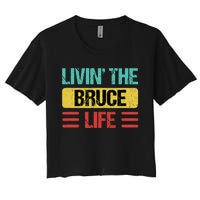 Bruce Name Women's Crop Top Tee