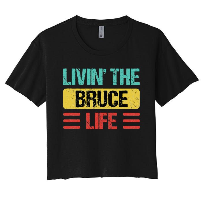 Bruce Name Women's Crop Top Tee