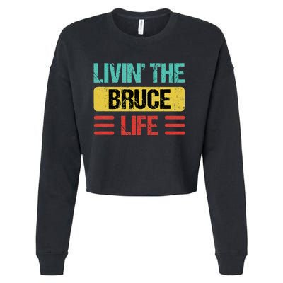 Bruce Name Cropped Pullover Crew