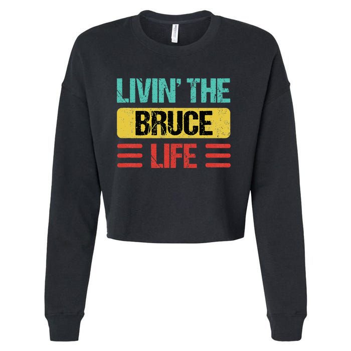 Bruce Name Cropped Pullover Crew