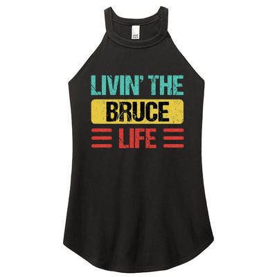 Bruce Name Women's Perfect Tri Rocker Tank