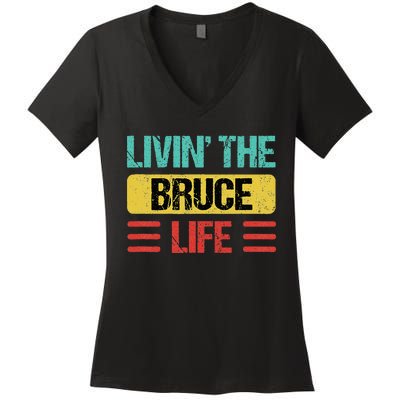 Bruce Name Women's V-Neck T-Shirt