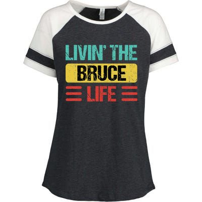 Bruce Name Enza Ladies Jersey Colorblock Tee