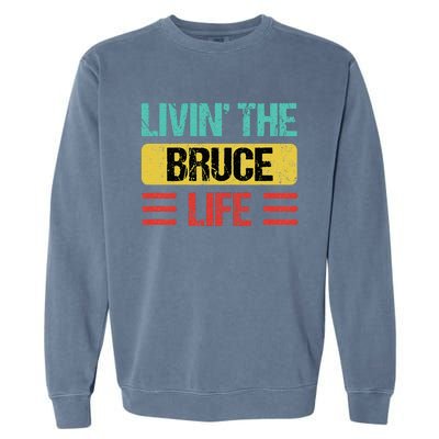 Bruce Name Garment-Dyed Sweatshirt