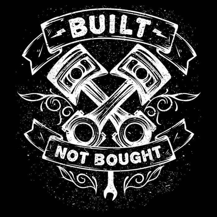Built Not Bought Mechanic Pistons Custom Vintage Clothing Sweatshirt