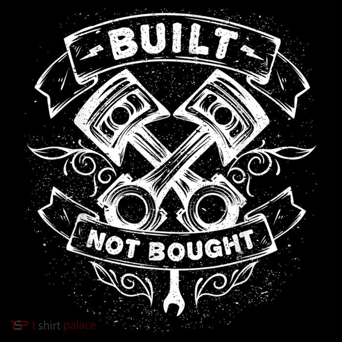 Built Not Bought Mechanic Pistons Custom Vintage Clothing Tall T-Shirt