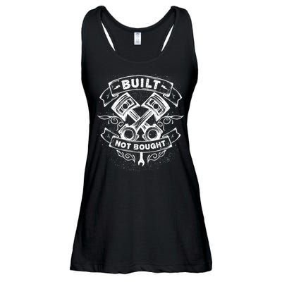 Built Not Bought Mechanic Pistons Custom Vintage Clothing Ladies Essential Flowy Tank