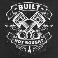 Built Not Bought Mechanic Pistons Custom Vintage Clothing Hat