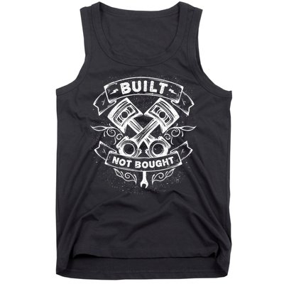 Built Not Bought Mechanic Pistons Custom Vintage Clothing Tank Top