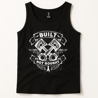Built Not Bought Mechanic Pistons Custom Vintage Clothing Tank Top