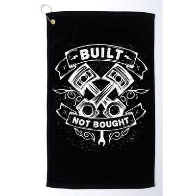 Built Not Bought Mechanic Pistons Custom Vintage Clothing Golf Towel