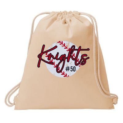 Baseball Number Drawstring Bag