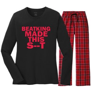 Beatking New Women's Long Sleeve Flannel Pajama Set 