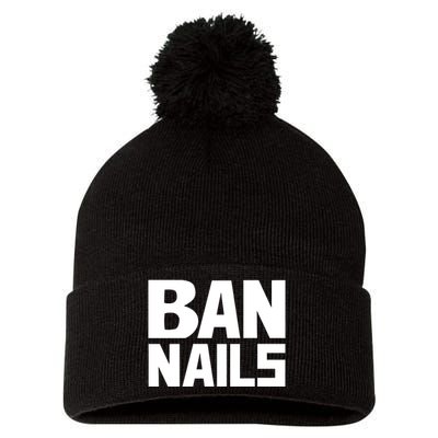 Ban Nails Pom Pom 12in Knit Beanie