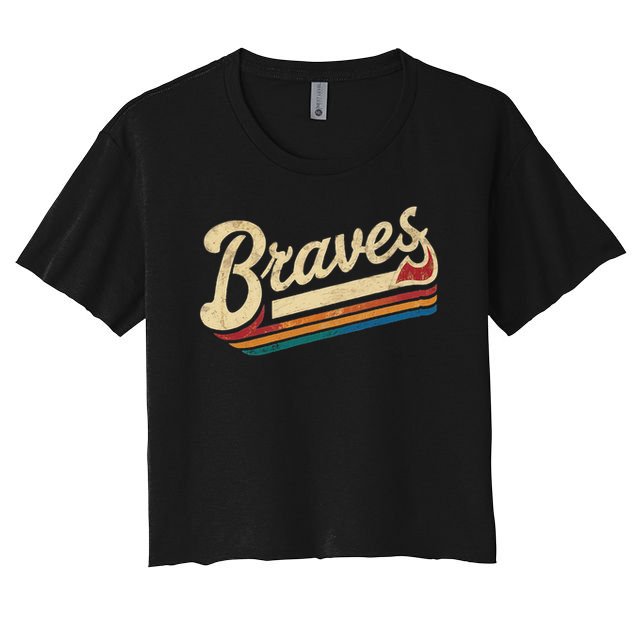 Braves Name  Crop Top