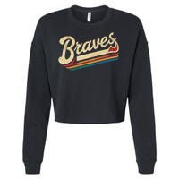 Braves Name  Cropped Pullover Crew