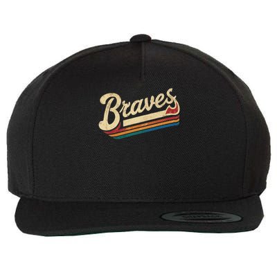 Braves Name  Wool Snapback Cap