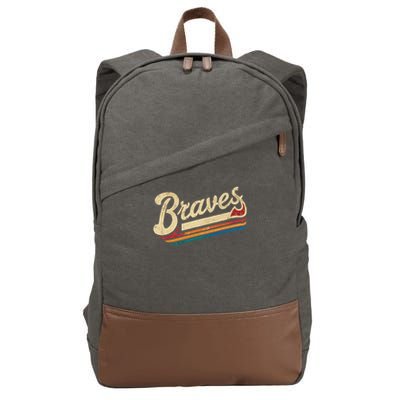 Braves Name  Cotton Canvas Backpack