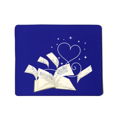 Book Nerd Bookworm Heart Reading Gift Mousepad