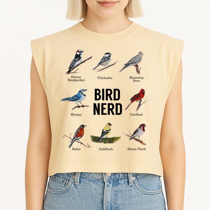 Bird Nerd Bird Lover Or Watcher Gift Garment-Dyed Women's Muscle Tee