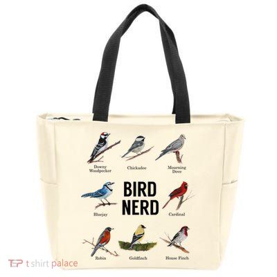Bird Nerd Bird Lover Or Watcher Gift Zip Tote Bag