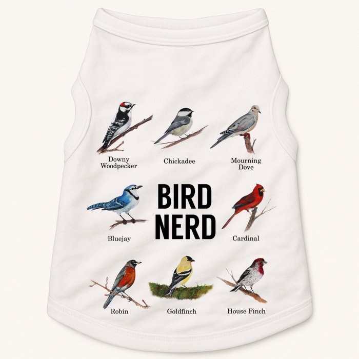 Bird Nerd Bird Lover Or Watcher Gift Doggie Tank
